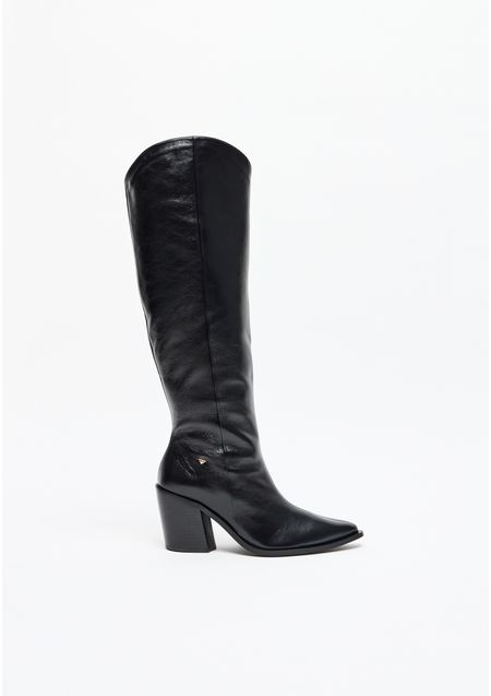 Bota Western Couro Cano Longo