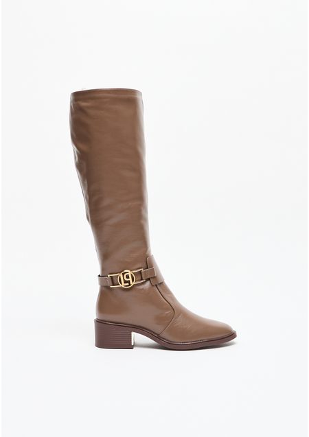 Bota Montaria Couro Cano Longo Bridão