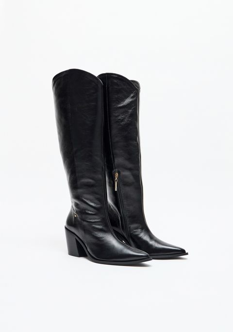 Bota Western Couro Cano Longo
