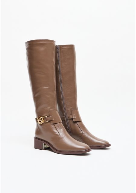 Bota Montaria Couro Cano Longo Bridão