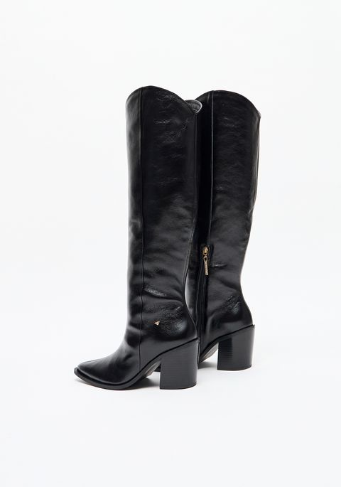 Bota Western Couro Cano Longo