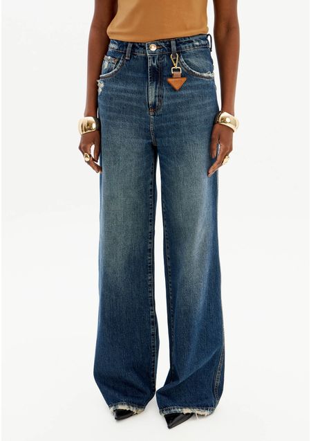 Calça Jeans Wide Leg Super Alta
