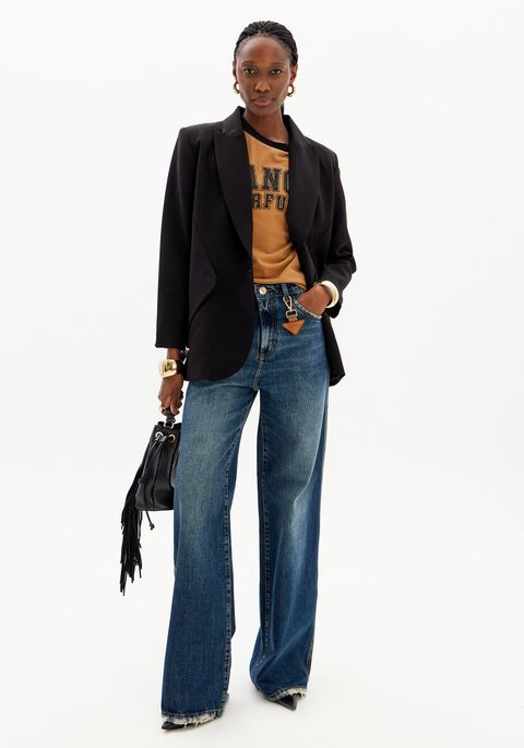 Calça Jeans Wide Leg Super Alta