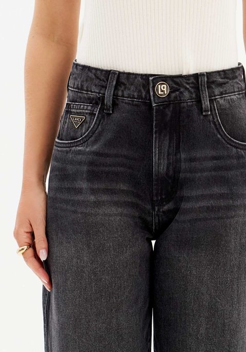 Calça Jeans Baggy Dad Com Cintura Super Alta