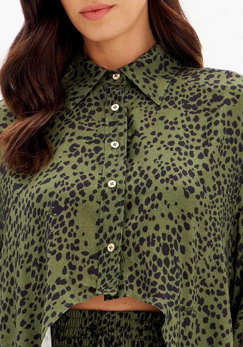 Camisa Alongada Mullet Manga Longa