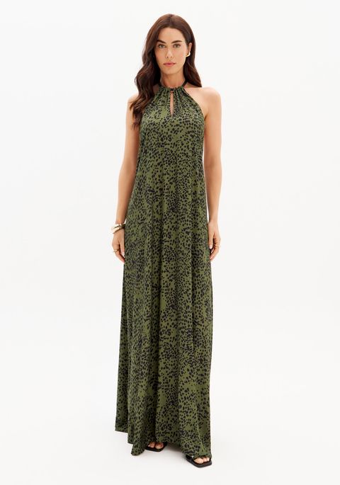 Vestido Longo Frente Única Amarração