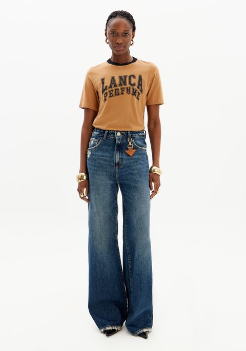 Calça Jeans Wide Leg Super Alta