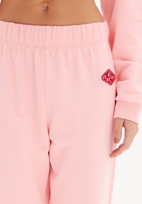 Calça De Moletom Jogging Cintura Alta