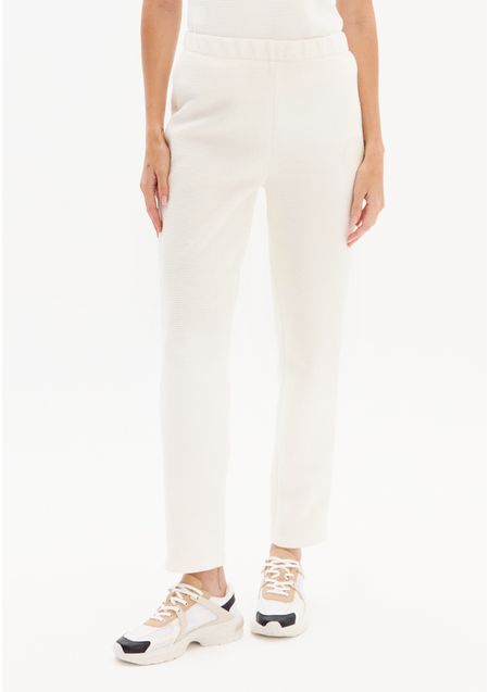 Calça Slim Cintura Alta Patch