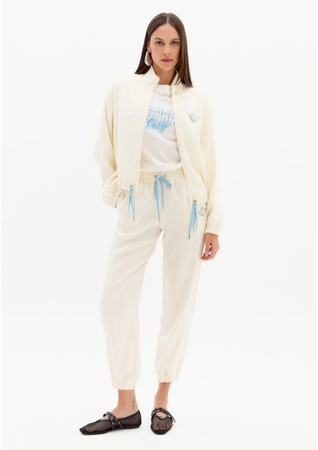 Calça Jogging Cintura Alta Cós Elástico
