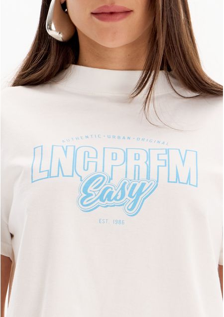 Blusa T-shirt Tradicional Manga Curta Com Estampa