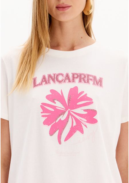 Blusa T-shirt Baby Look Manga Curta
