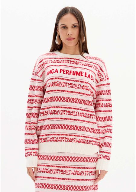 Blusa Tricô Gola Redonda Manga Longa