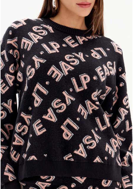Blusa Tricô Manga Longa LP Easy