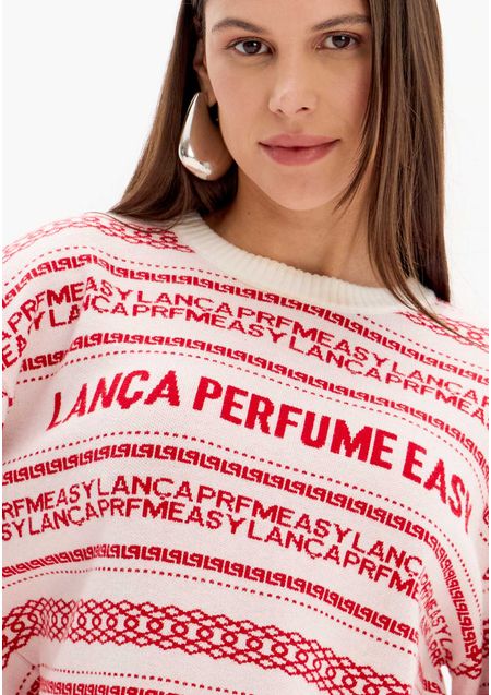Blusa Tricô Gola Redonda Manga Longa