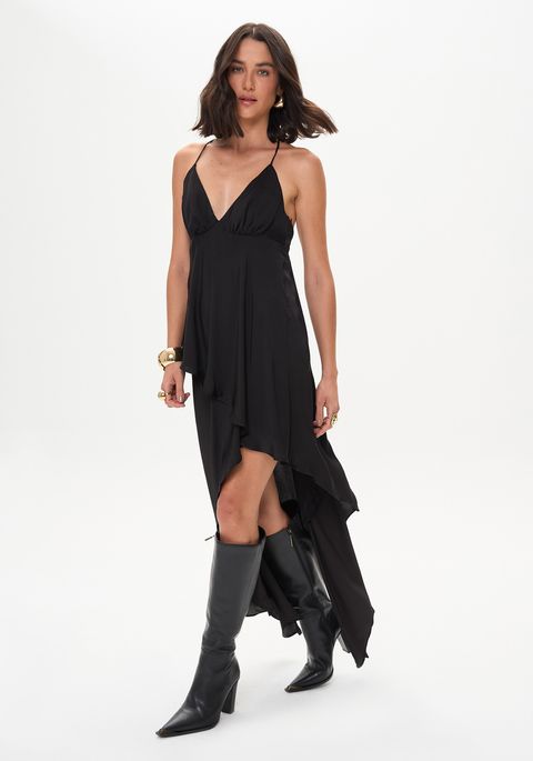 Vestido Longo Assimétrico