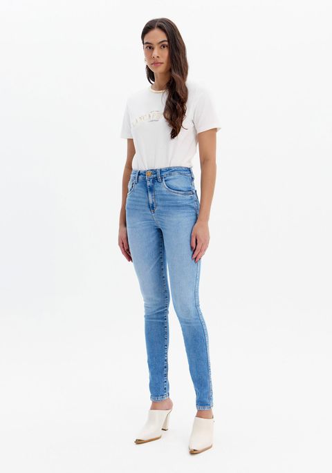 Calça Jeans Héstia Skinny Cintura Super Alta