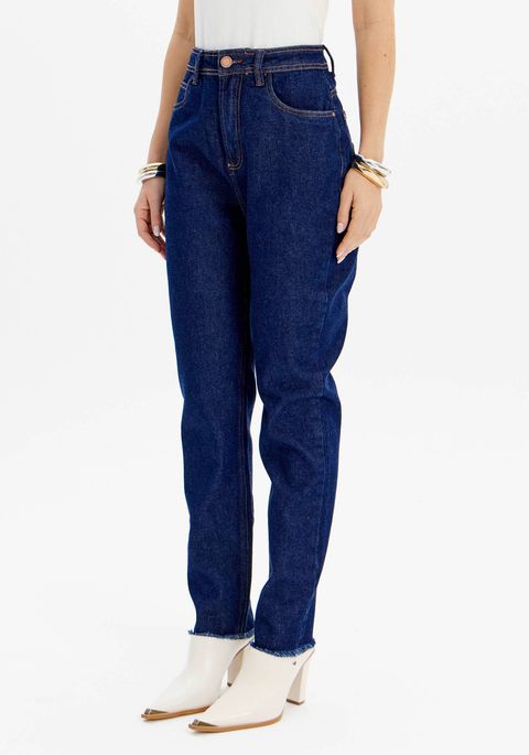 Calça Jeans Luna Mom Cintura Super Alta