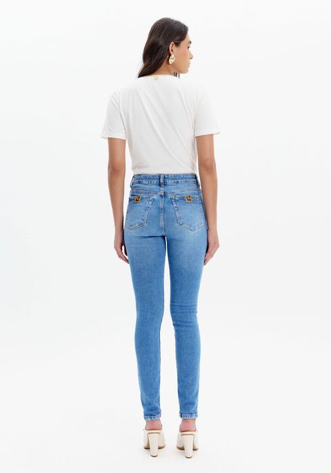 Calça Jeans Héstia Skinny Cintura Super Alta