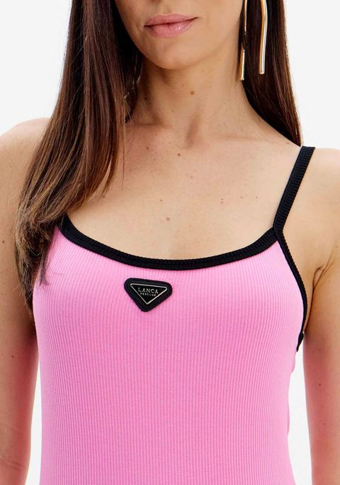 Blusa Regata Canelada De Alças