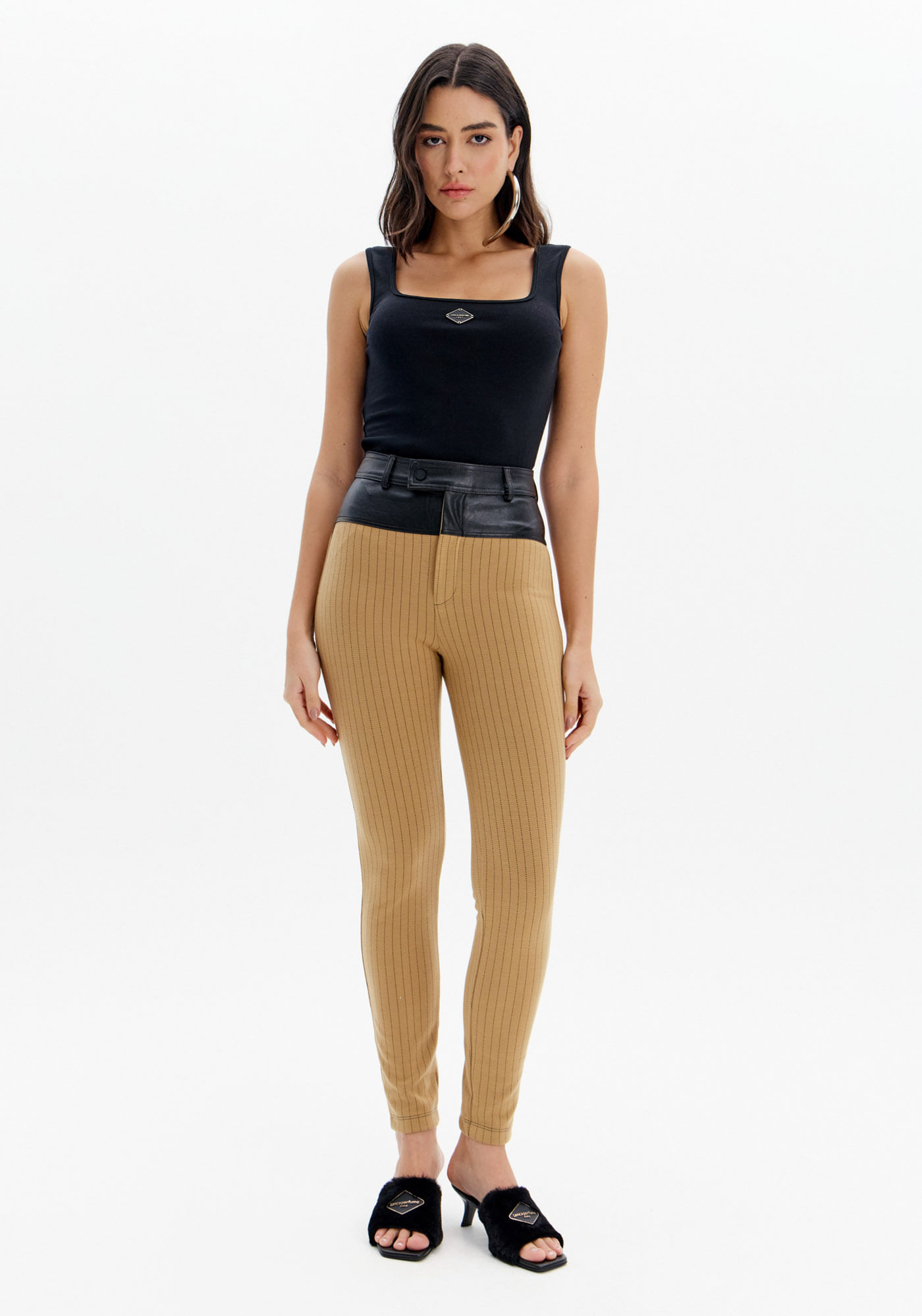 Calça Skinny Cintura Alta Cós Diferenciado