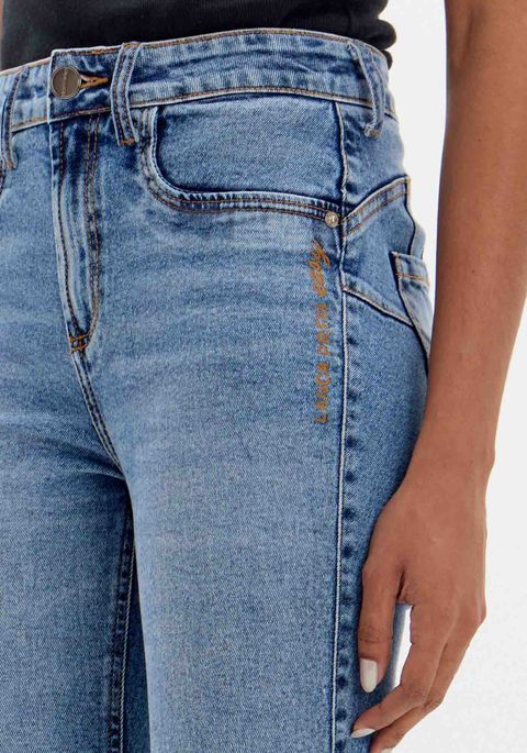 Calça Jeans Skinny Push Up Cintura Super Alta