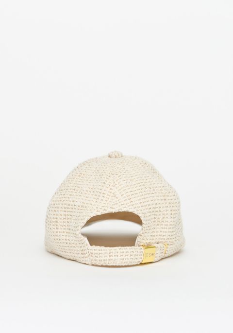 Boné Tweed Com Enfeite