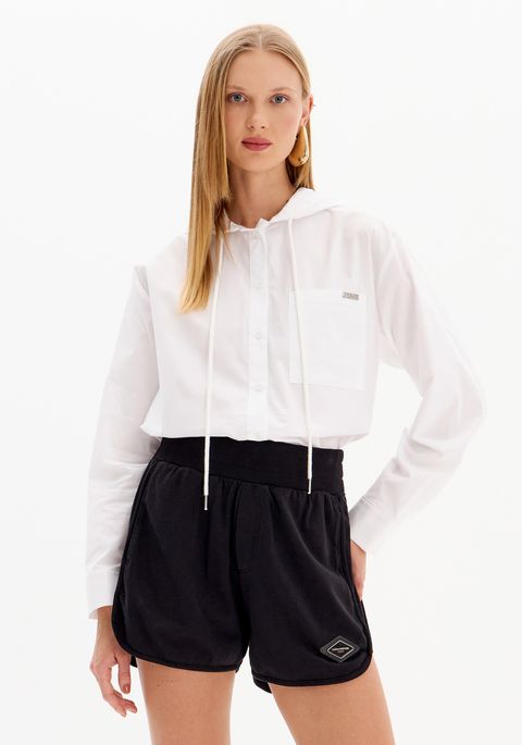 Camisa Manga Longa Com Capuz