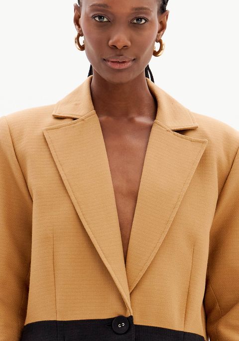 Blazer Oversized Alongado Bicolor