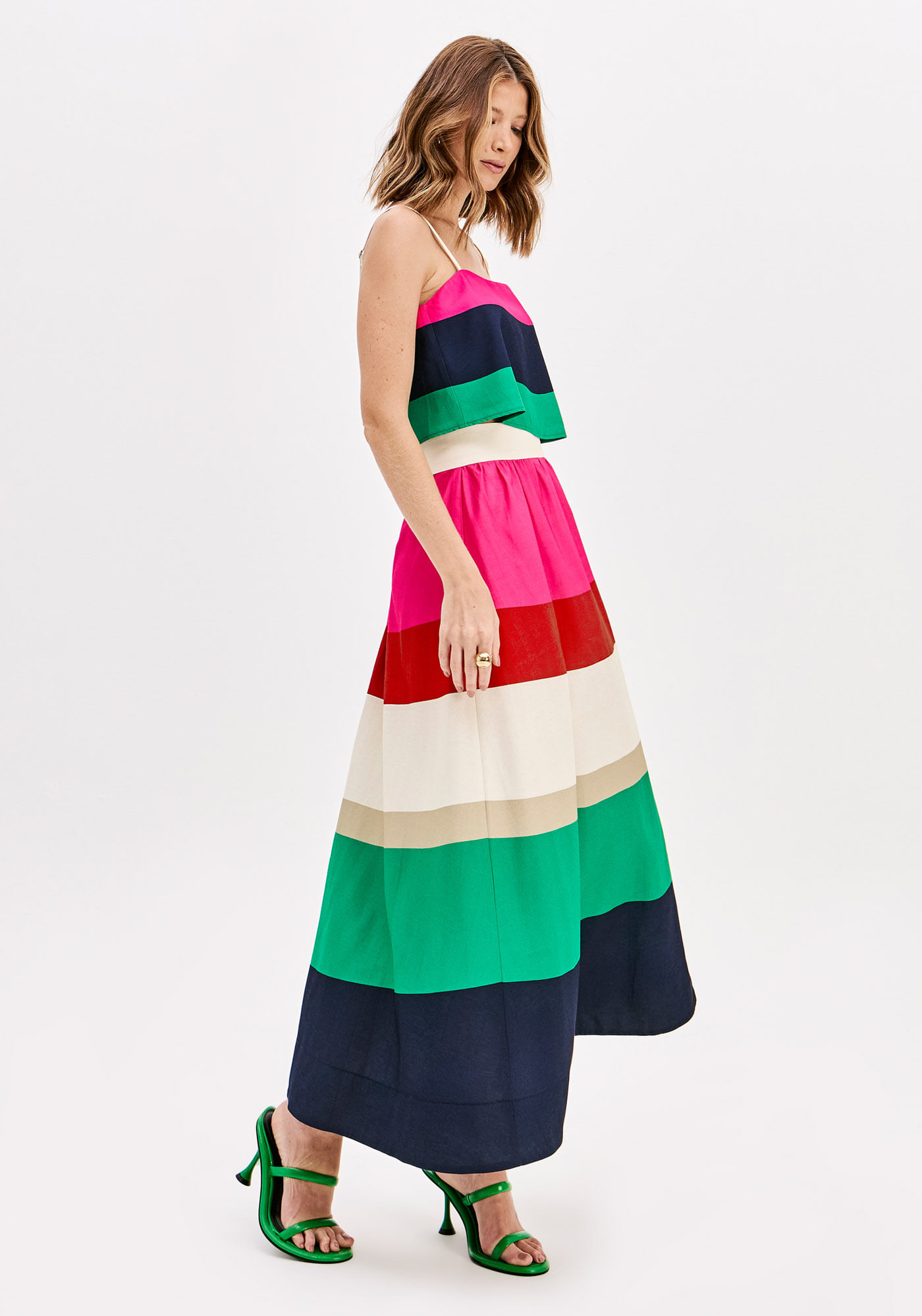 Saia Lady Like Super Midi Estampada