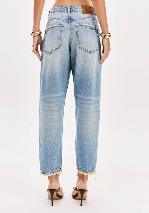 Calça Jeans Baggy Cintura Super Alta