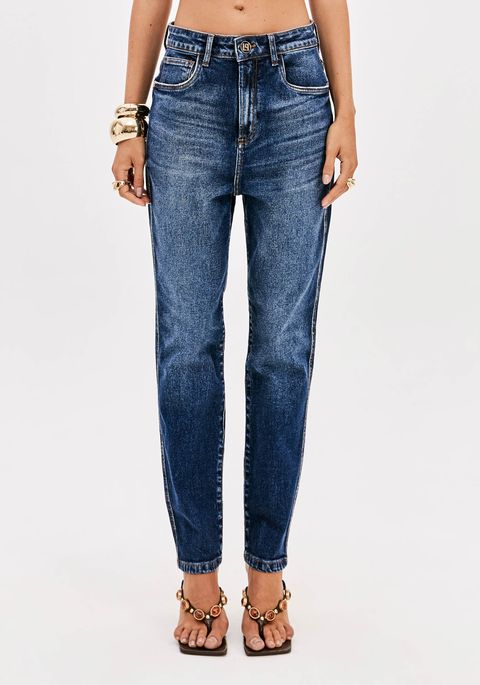 Calça Jeans Luna Mom Cintura Super Alta