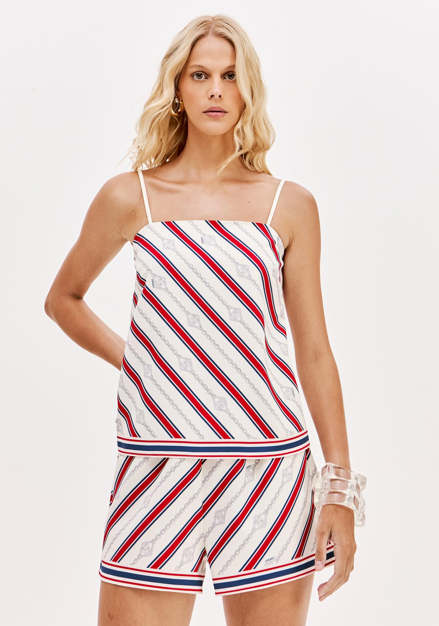 Blusa De Alças Descolada Estampada