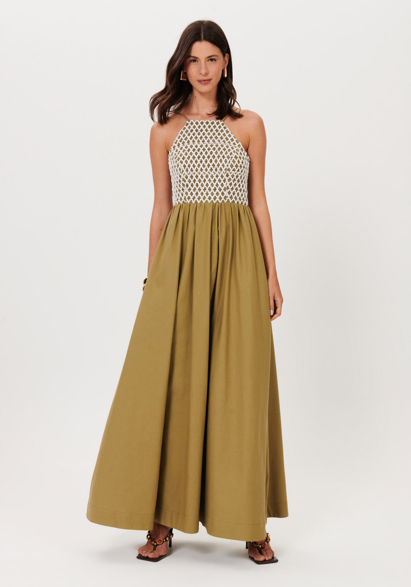 Vestido Longo Com Amarração