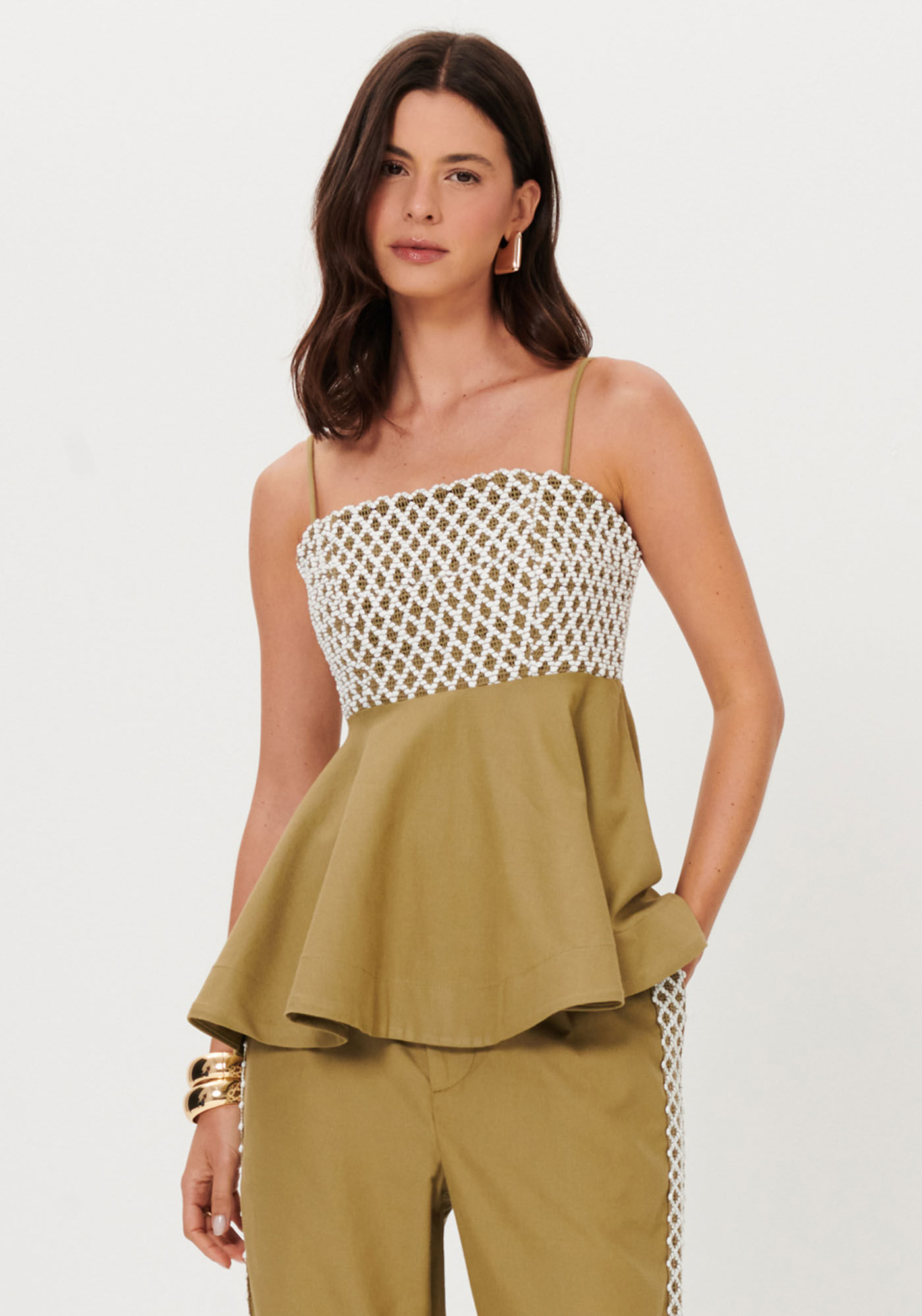 Blusa Bata De Alças Finas