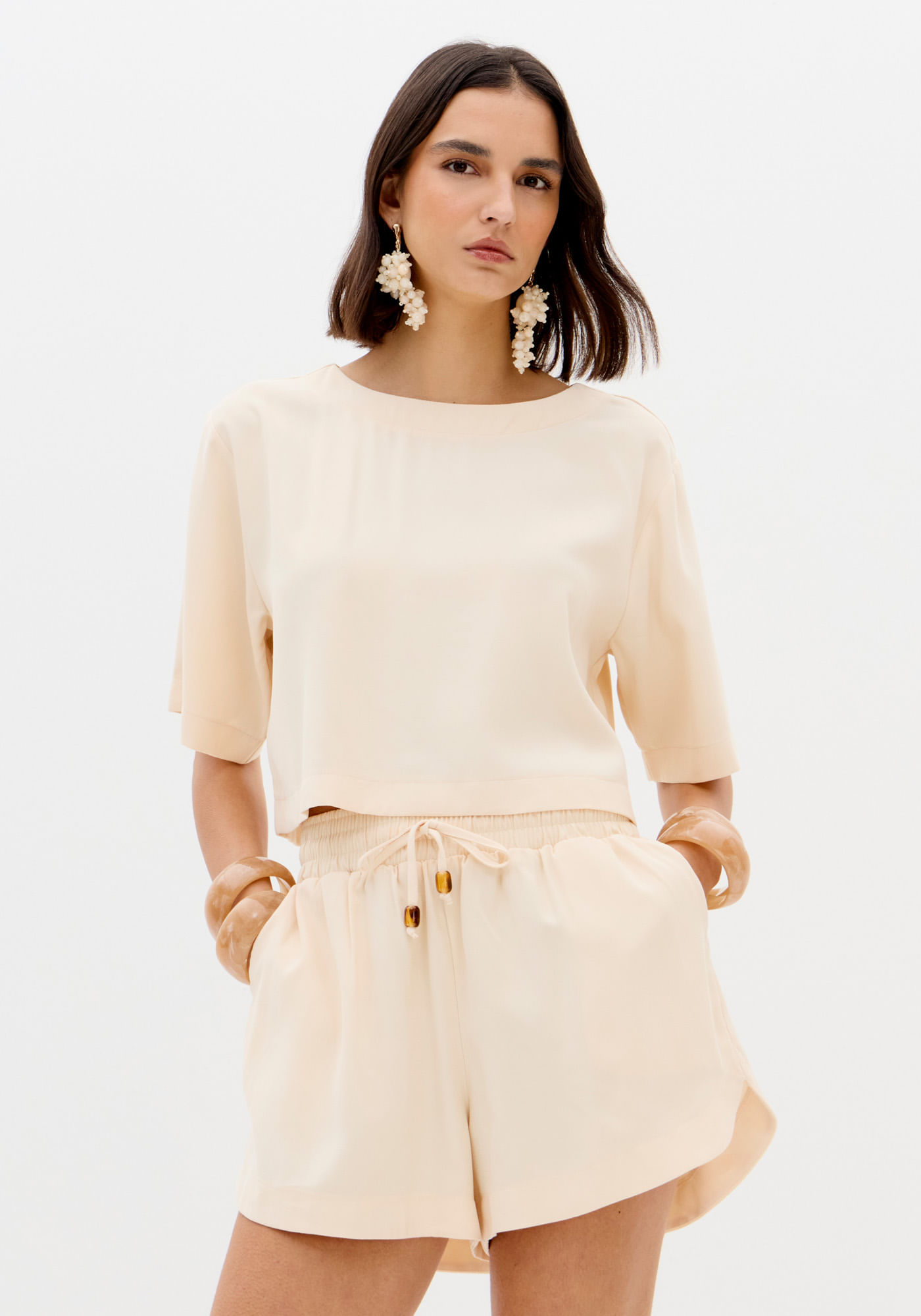 Blusa Básica De Manga Curta