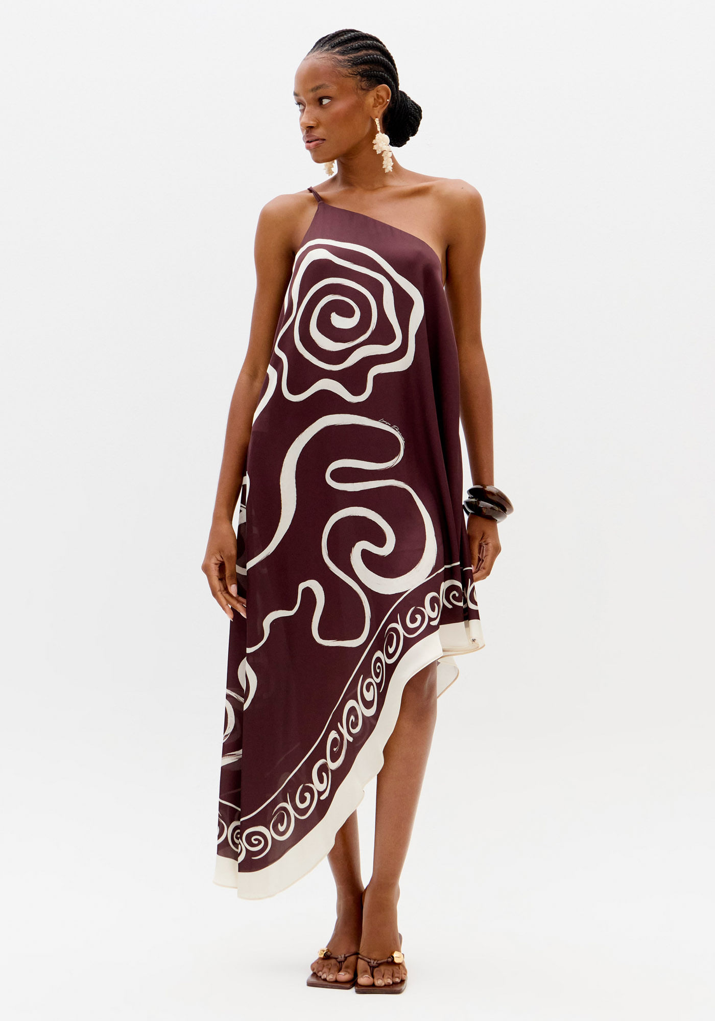 Vestido Ombro Único Assimétrico