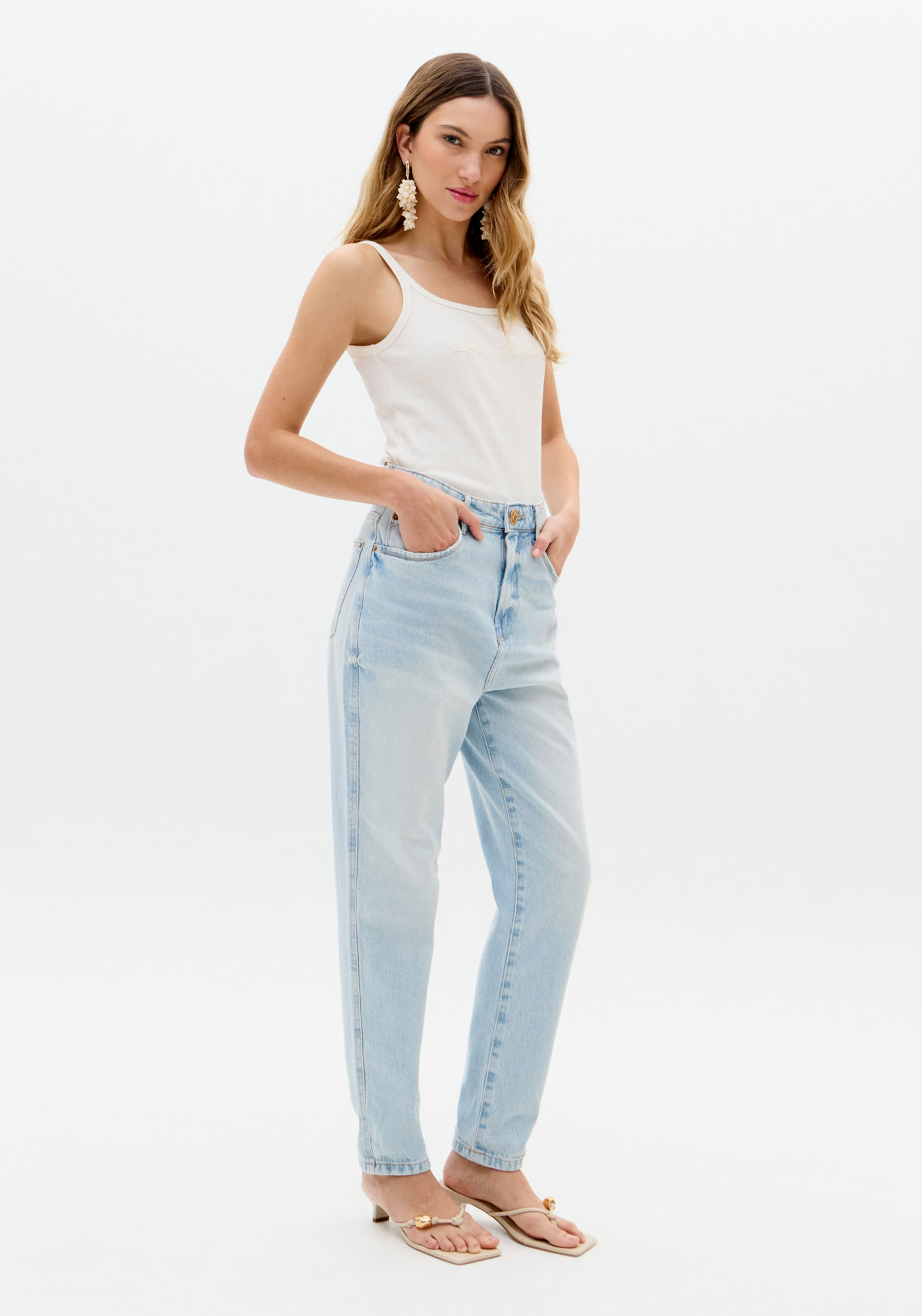 Calça Jeans Mom De Cintura Super Alta - Lança Perfume