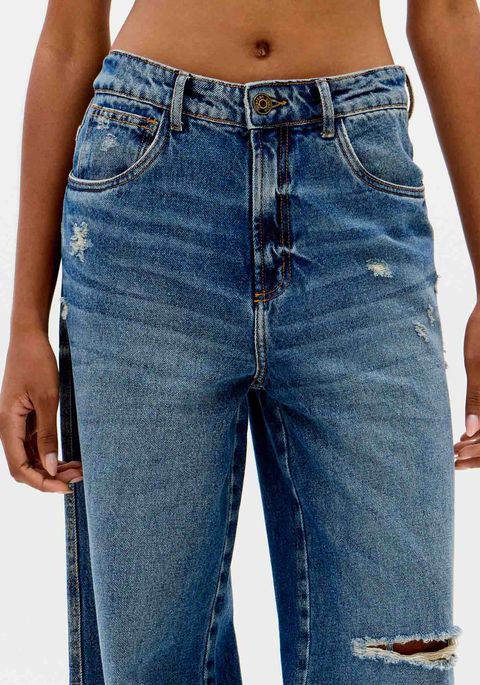 Calça Jeans Wide Leg Cintura Alta