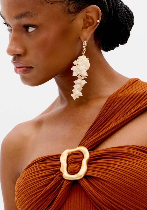 Vestido Canelado Curto Ombro Único