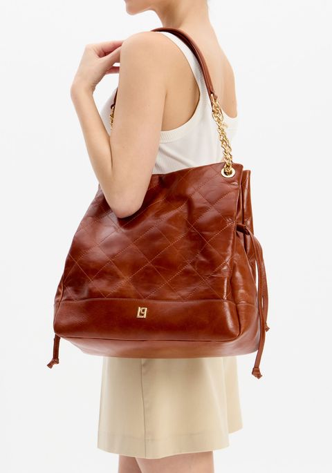 Bolsa Shopping Couro Com Matelassê