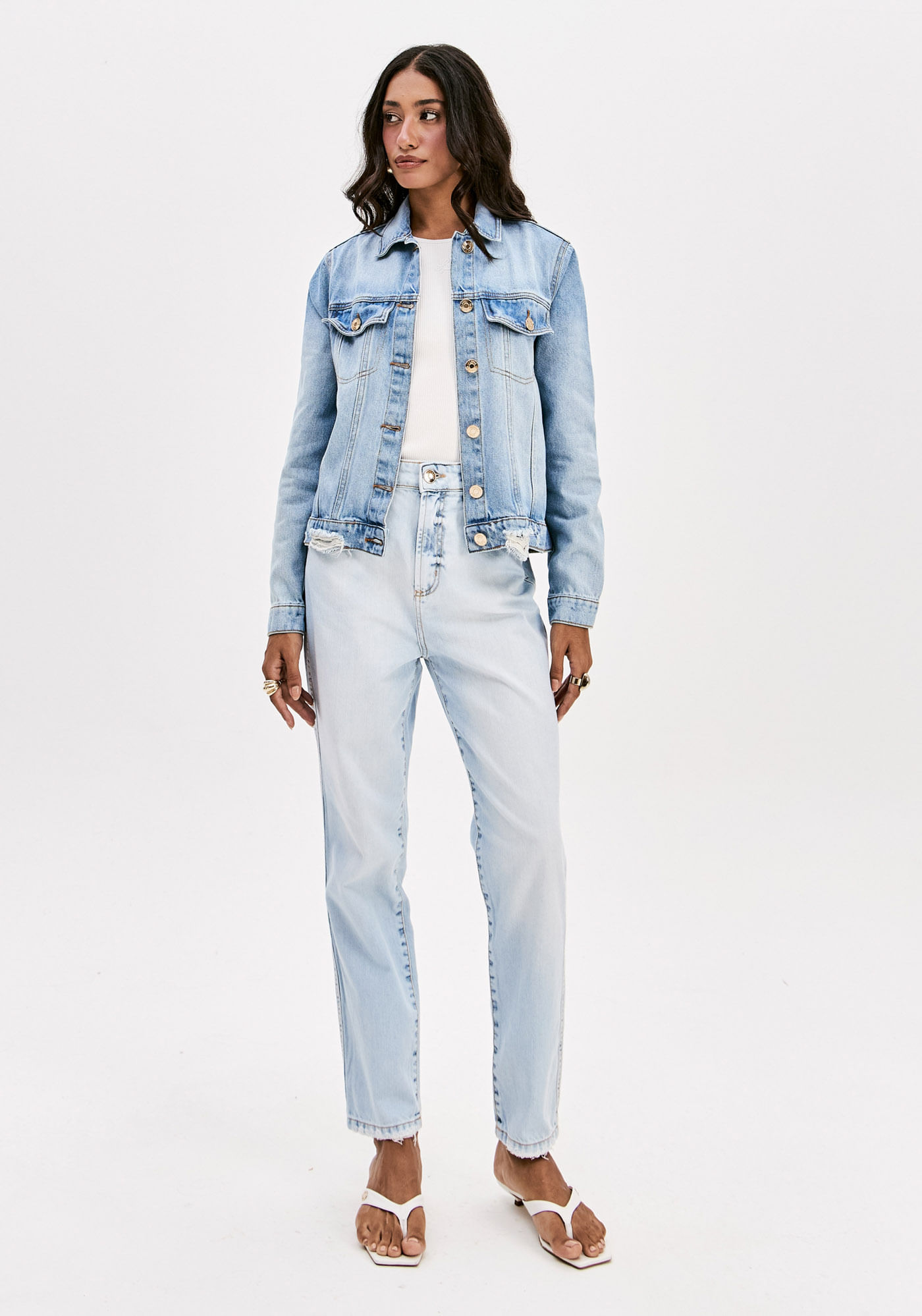 Calça Jeans Mom Cintura Super Alta