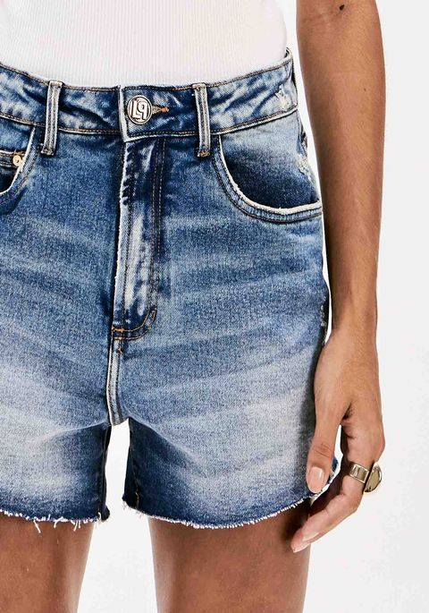 Short Jeans Comfort Com Cintura Super Alta