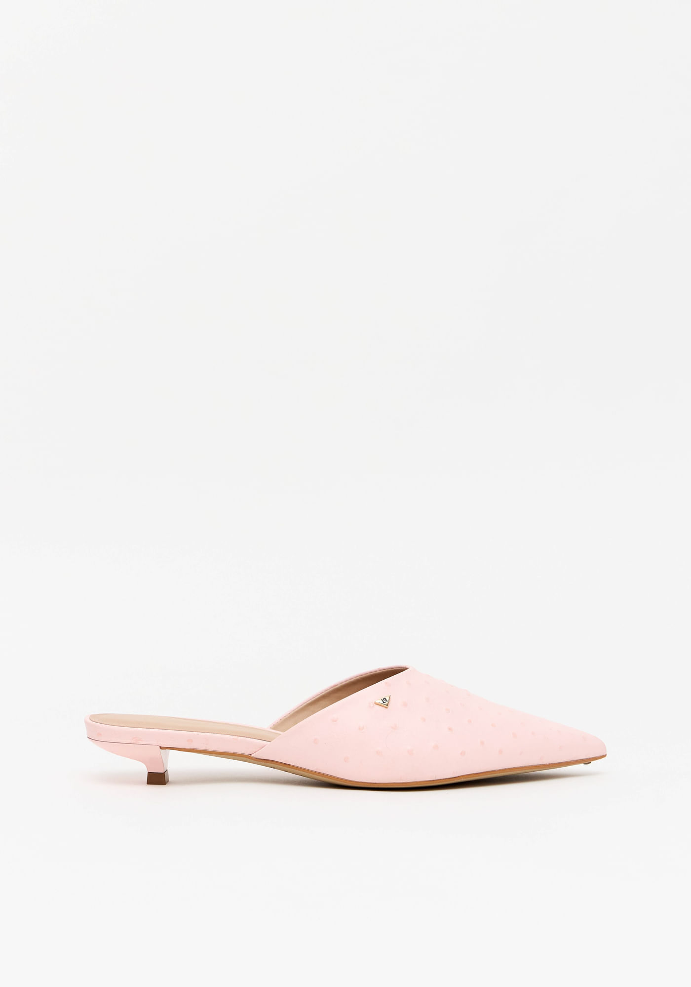 Scarpin Médio Mule Couro