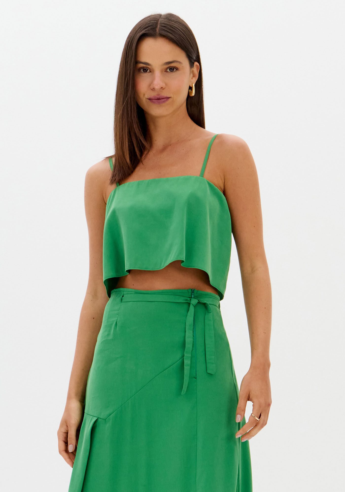 Blusa Cropped De Alças