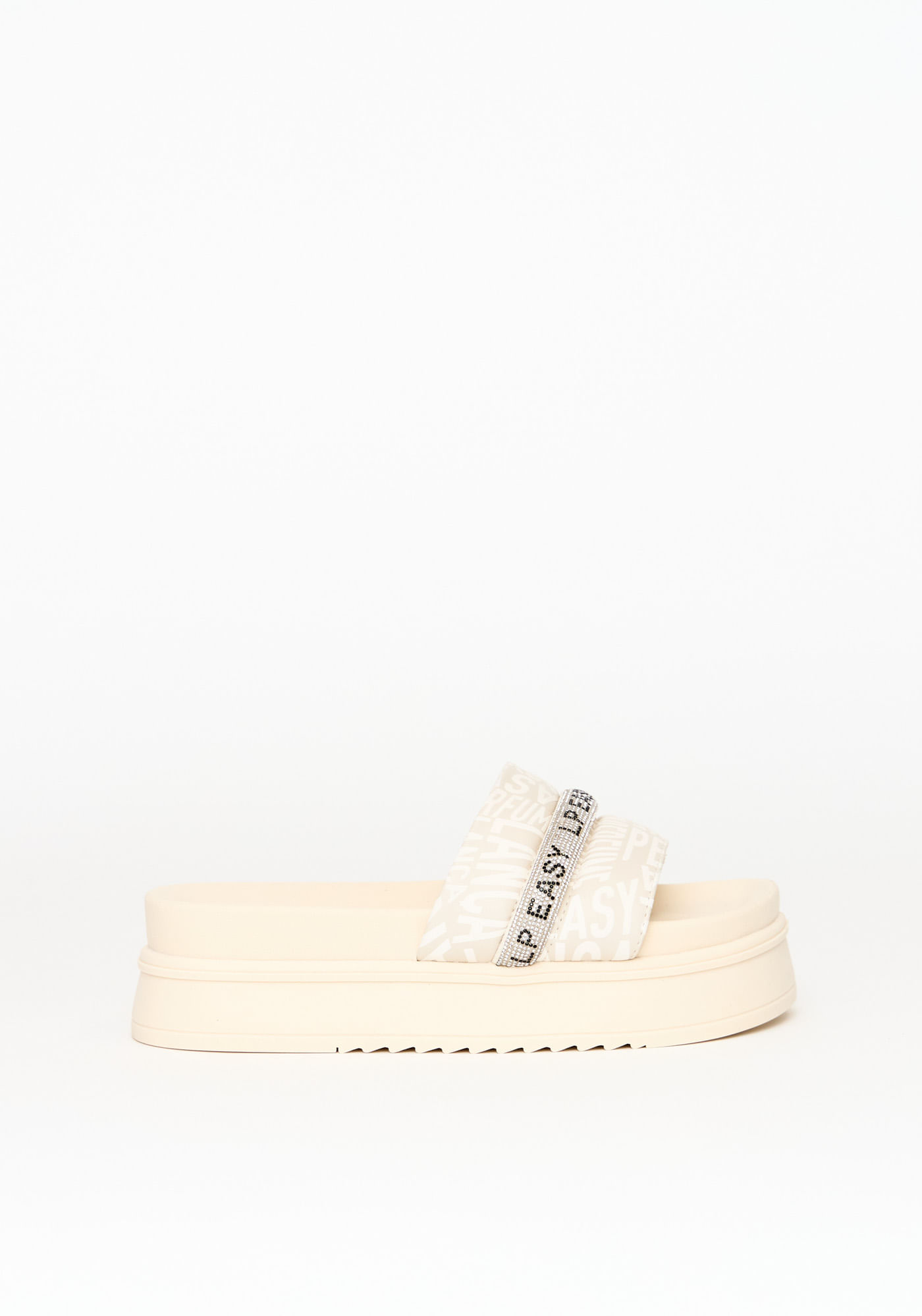 Chinelo Slide Logomania Com Brilhos