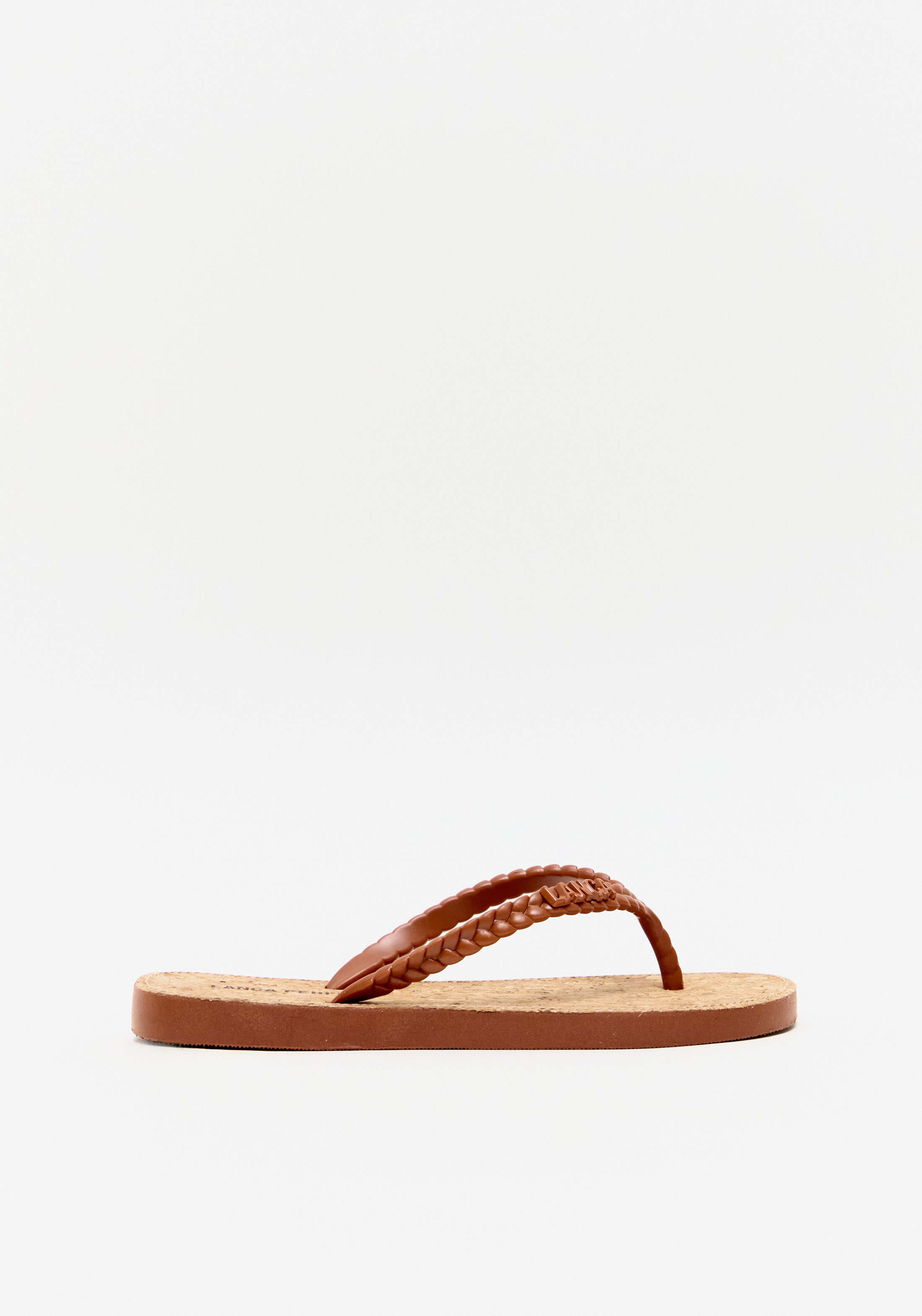 Chinelo Cortiça Tiras Trançadas