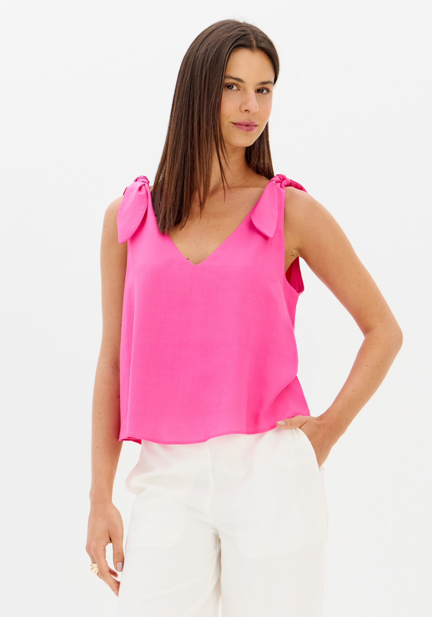 Blusa Com Alça De Laço