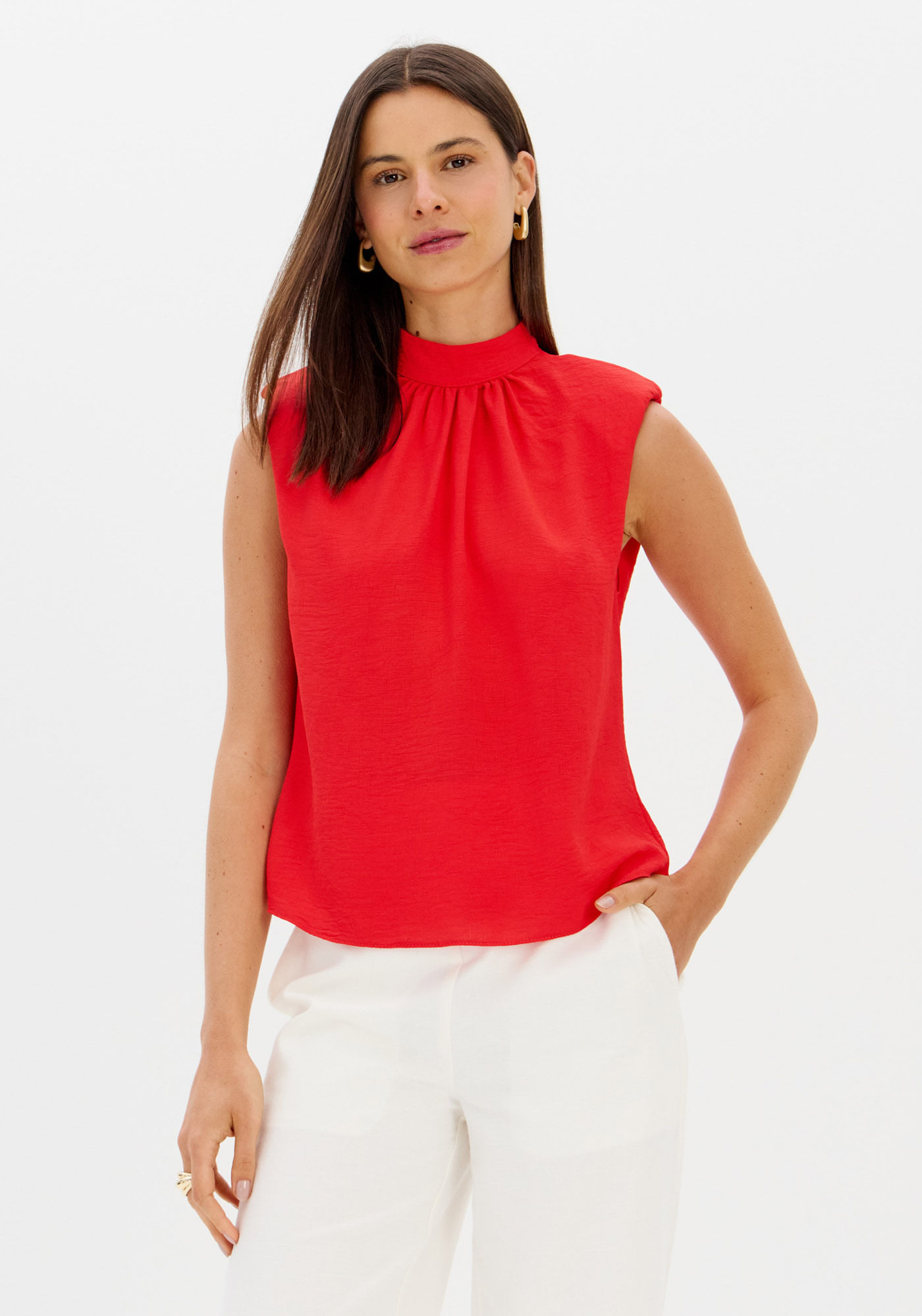 Blusa Muscle Com Gola Alta