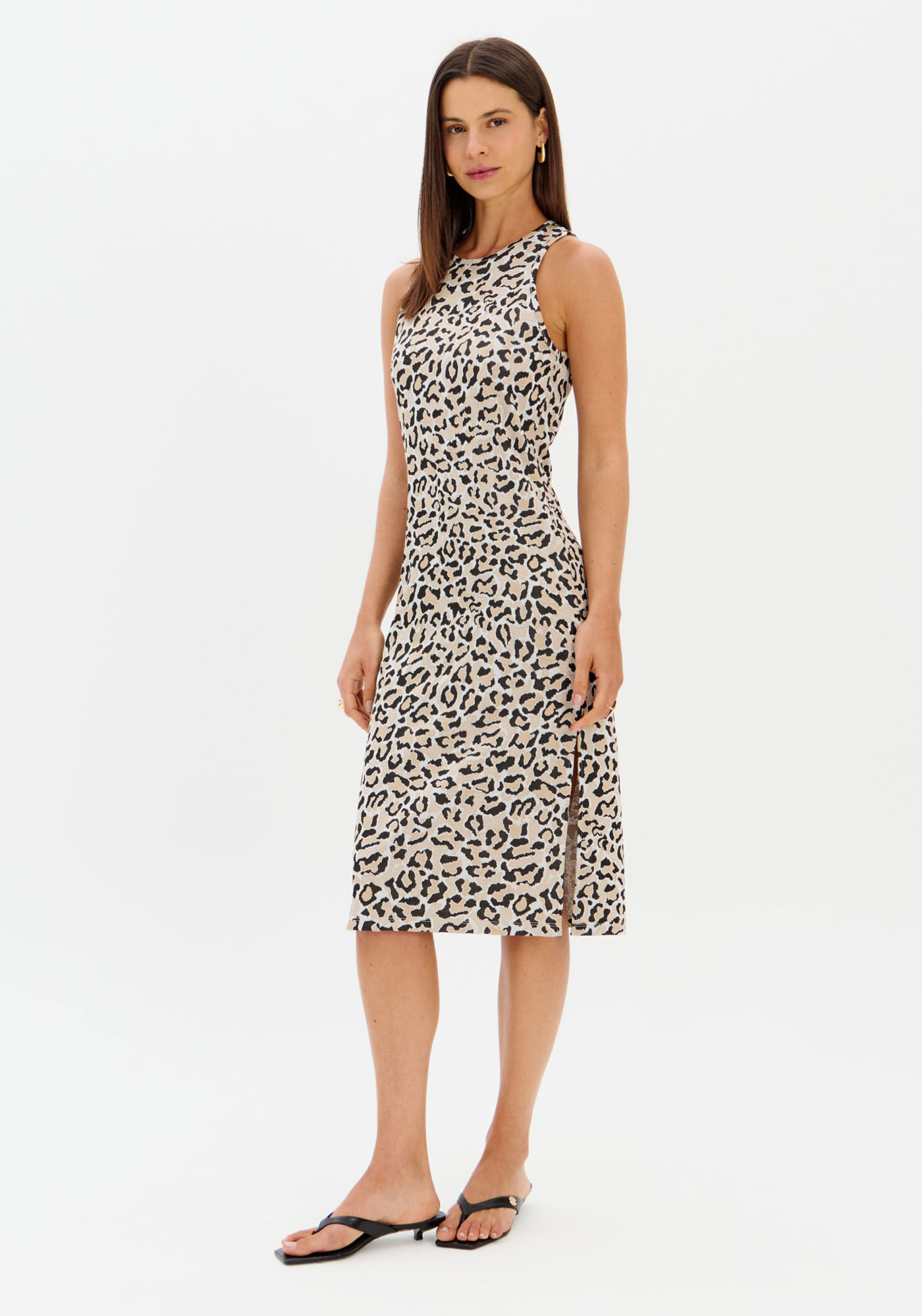 Vestido Super Midi Estampado